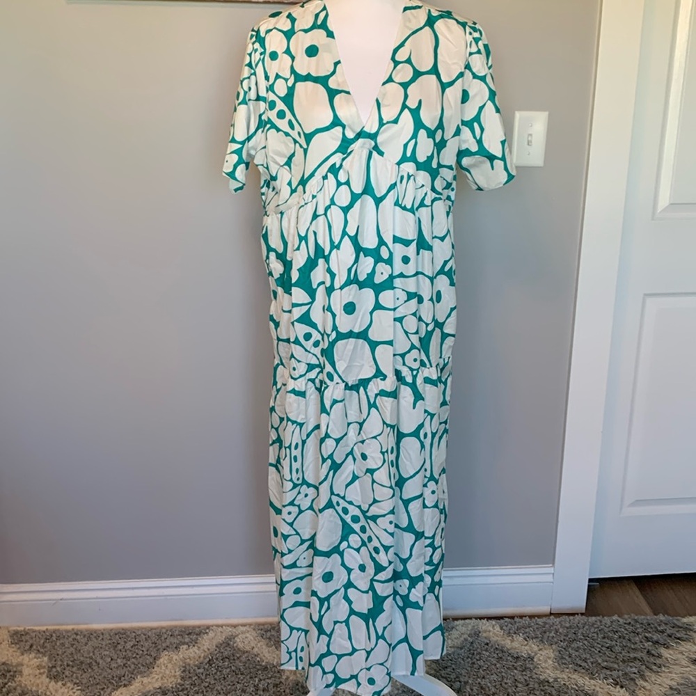 Women’s Summer tier causal boho floral dress size XXL